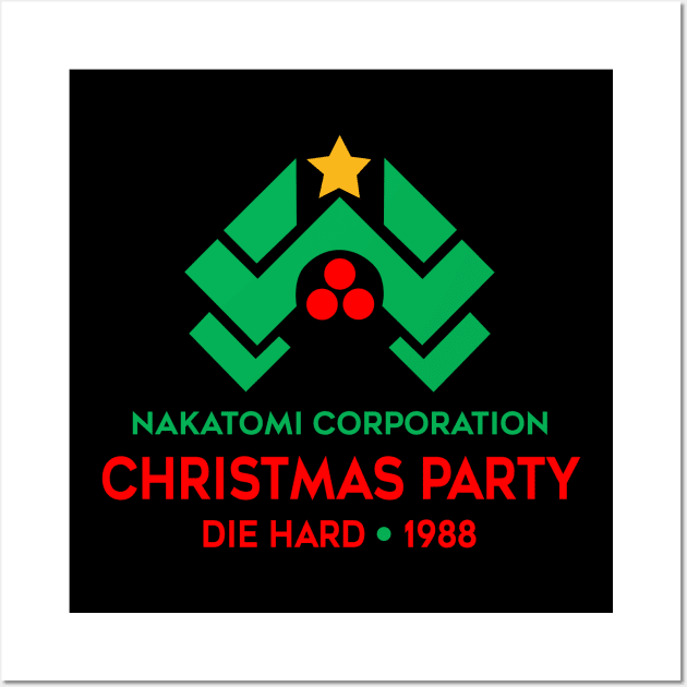 Nakatomi Corporation Christmas Party Die Hard 1988 Wall Art by MonataHedd